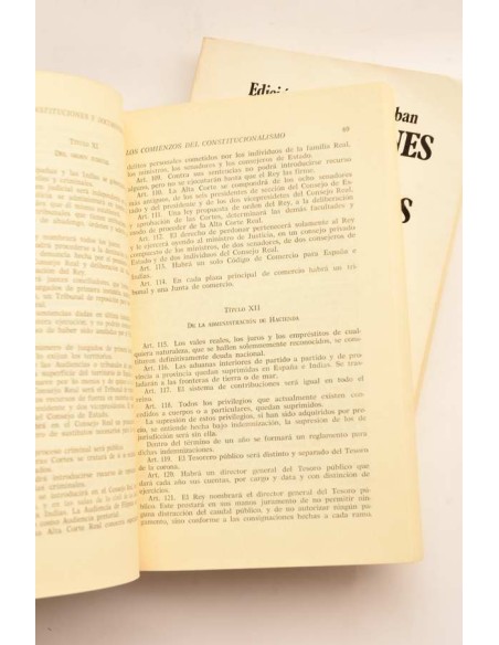 Constituciones españolas y extranjeras