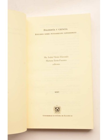 Filosofía y ciencia. Estudios sobre pensamiento...