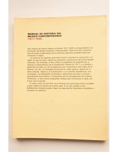 Manual de historia del México contemporáneo...