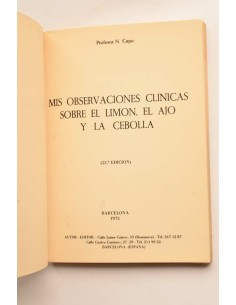 Mis observaciones clínicas sobre el limón, el ajo y la... 2