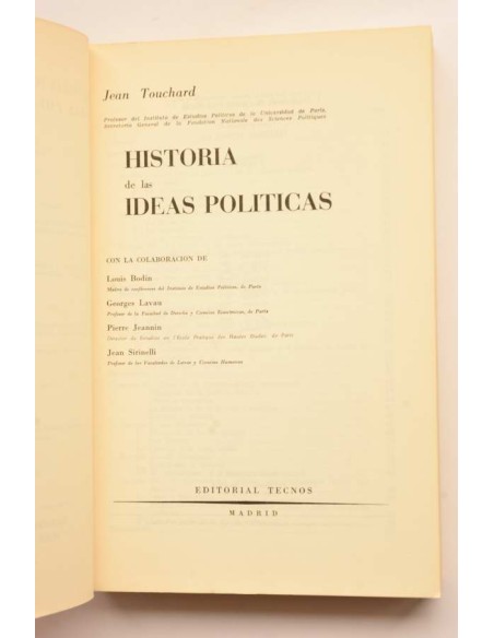 Historia de las ideas políticas