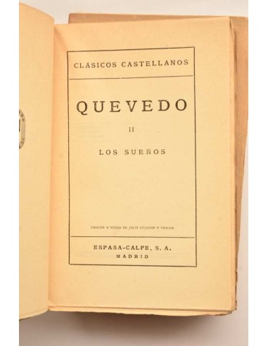 Quevedo. Los sueños