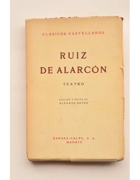 Ruiz de Alarcon. Teatro
