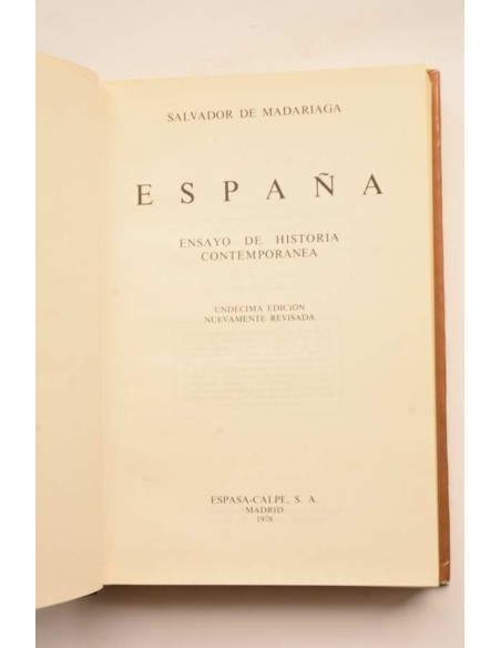 España. Ensayo de historia contemporánea