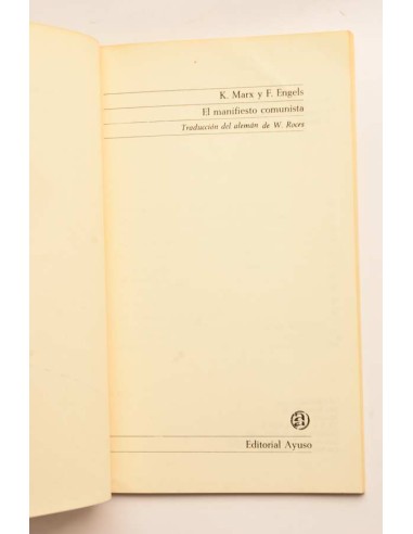 El manifiesto comunista