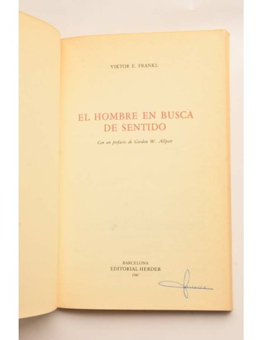 El hombre en busca de sentido