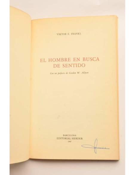 El hombre en busca de sentido