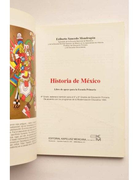 Historia de México. Libro de apoyo para la Escuela Primaria