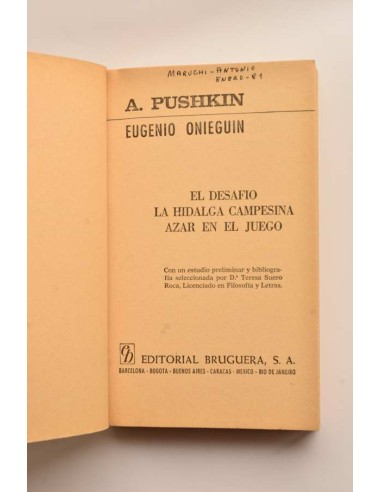 Eugenio Onieguin - El desafío - La hidalga...