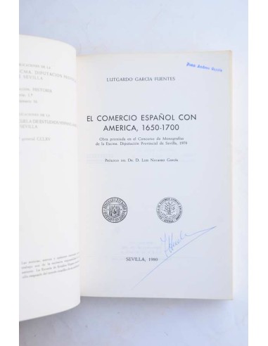 El comercio español con América 1650 - 1700