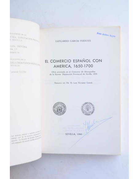 El comercio español con América 1650 - 1700