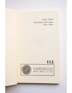 Poeta María Pilar López. Vida y obra 2