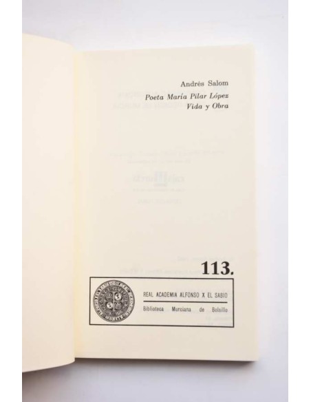 Poeta María Pilar López. Vida y obra