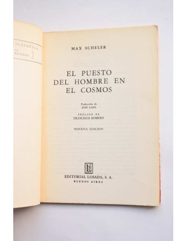 El puesto del hombre en el cosmos