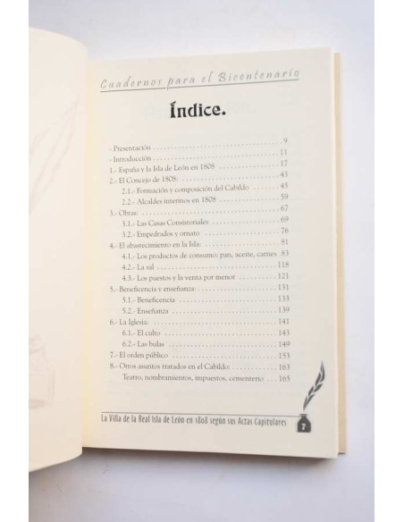 La villla de la Real Isla de León en 1808 según sus Actas Capitulares