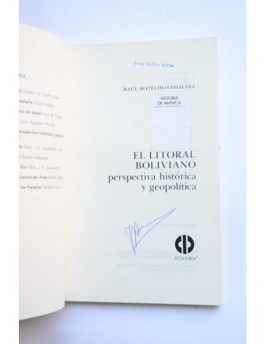 El litoral boliviano. Perspectiva histórica y...