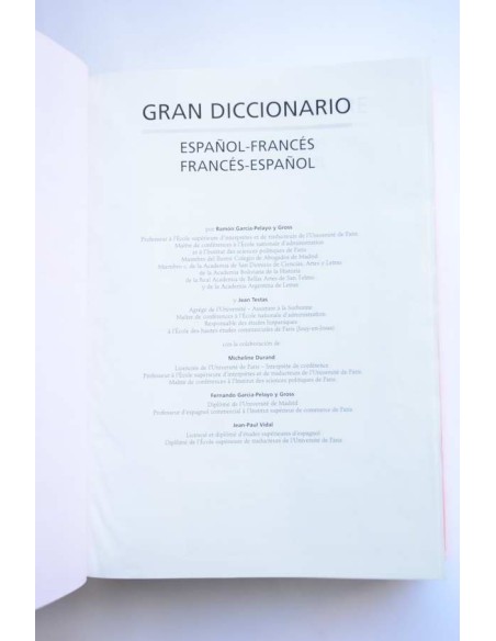 Larousse. Gran diccionario español - francés, français - espagnol