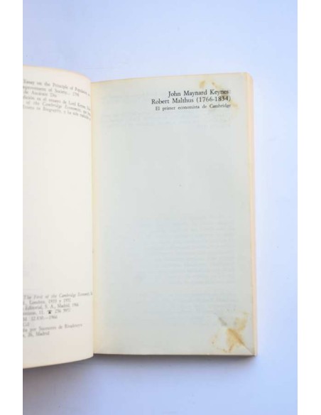 Primer ensayo sobre población