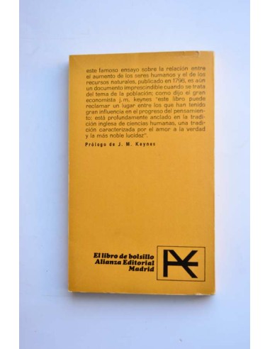 Primer ensayo sobre población