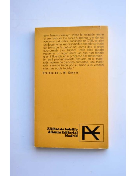 Primer ensayo sobre población