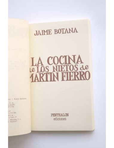 La cocina de los nietos de Martín Fierro