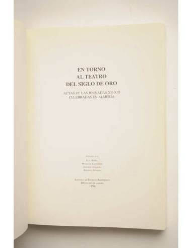 En torno al teatro del Siglo de Oro. Actas