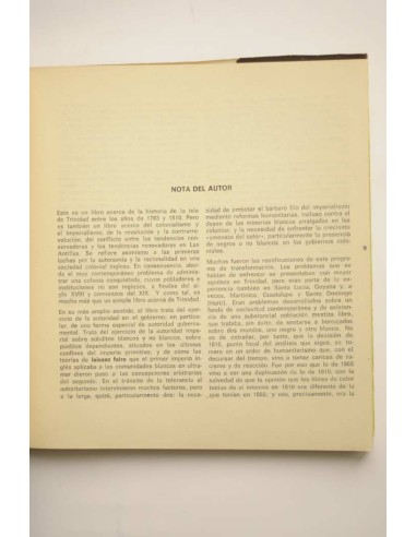 El sistema colonial inglés en Trinidad (1783-1810)