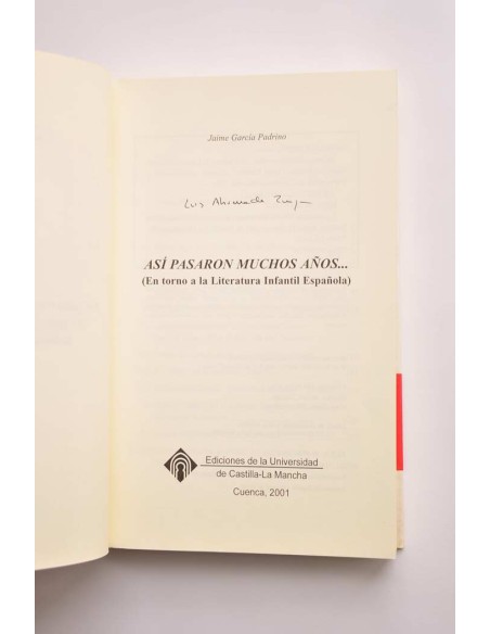 Así pasaron muchos años... (En torno a la literatura infantil española)