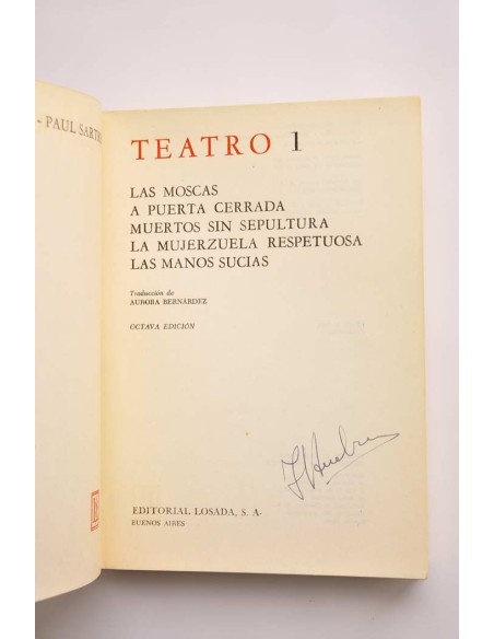 Jean-Paul Sartre. Teatro. 1