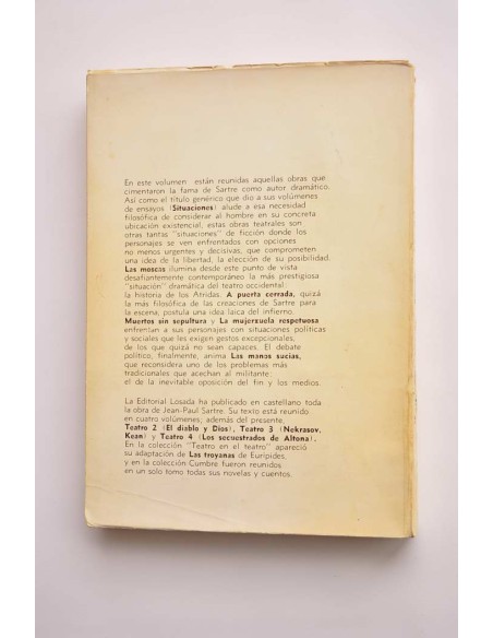 Jean-Paul Sartre. Teatro. 1