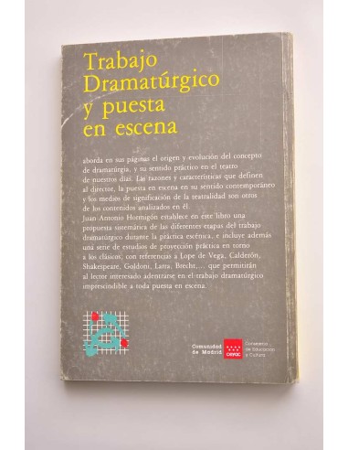Trabajo dramatúrgico y puesta en escena