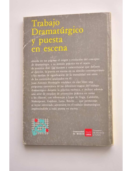 Trabajo dramatúrgico y puesta en escena