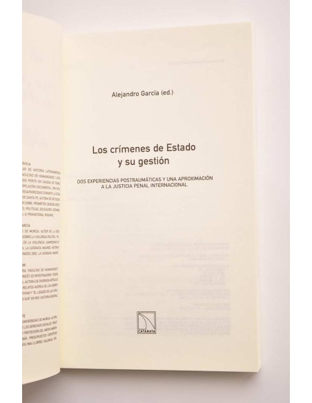 Los crímenes de Estado y su gestión