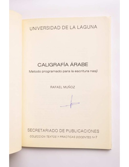 Caligrafía árabe. Método programado para la escritura nasjï