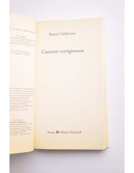Cuentos vertiginosos