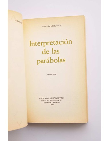 Interpretación de las parábolas