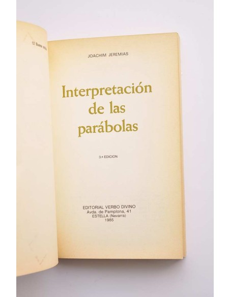 Interpretación de las parábolas