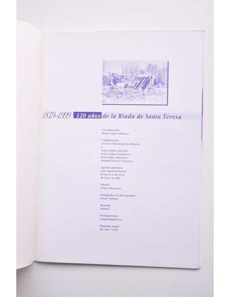 1879 - 1999. 120 años de la Riada de Santa Teresa