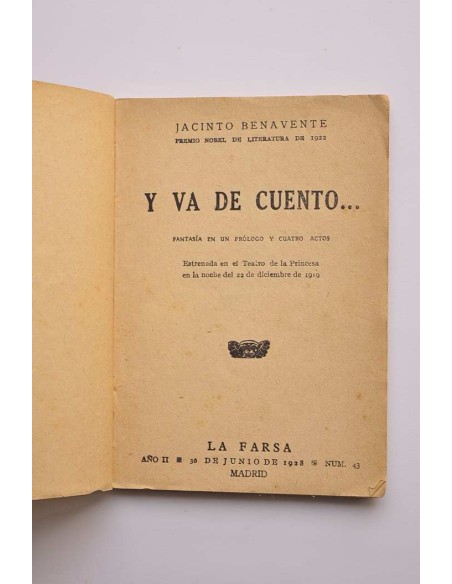 Y va de cuento.... fantasía en un prólogo y cuatro actos