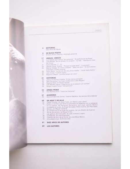 Fábula. Revista literaria, verano 2006, nº 20