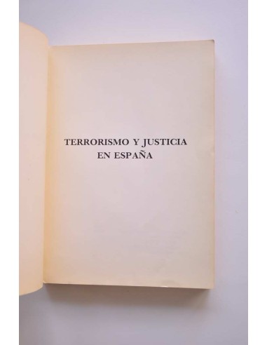 Terrorismo y justicia en España