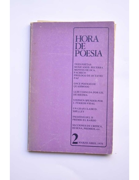Hora de poesía. nº 2 marzo-abril 1979