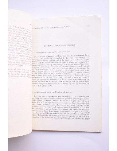 La filosofía aristotélica ¿pensamiento...