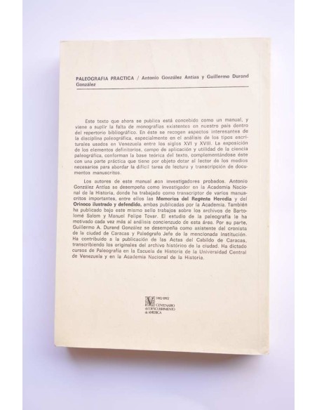 Paleografía práctica. Su aplicación en el estudio de documentos históricos venezolanos
