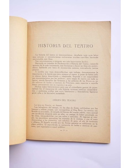 Historia del Teatro. Primera parte