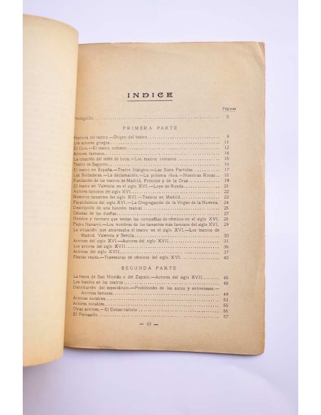 Historia del Teatro. Primera parte