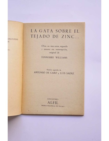 La gata sobre el tejado de zinc