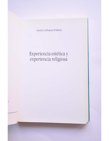 Experiencia estética y experiencia religiosa