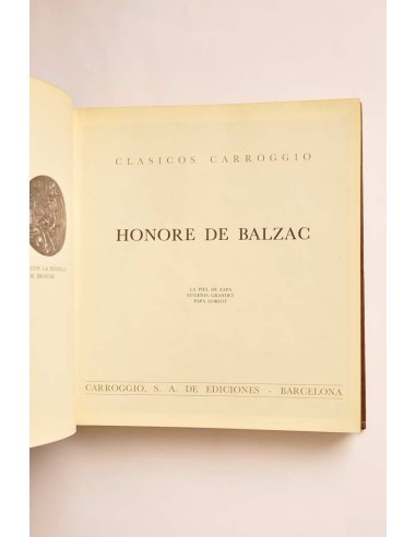 La piel de zapa - Eugenia Grandet - Papa Goriot