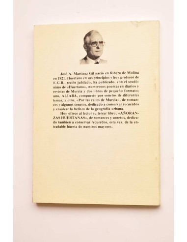 Añoranzas huertanas. Romances y sonetos